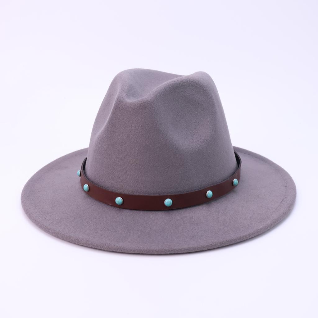 European, American and American Style Top Hats, Autumn and Winter Woolen Cowboy Hats, High-end Men's and Women's Short-brimmed Jazz Hats, Felt Hats
