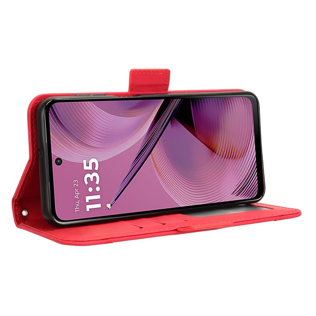 For Motorola Moto G55 5G Leather Case Phone Wallet Cover with Multiple Card Slots