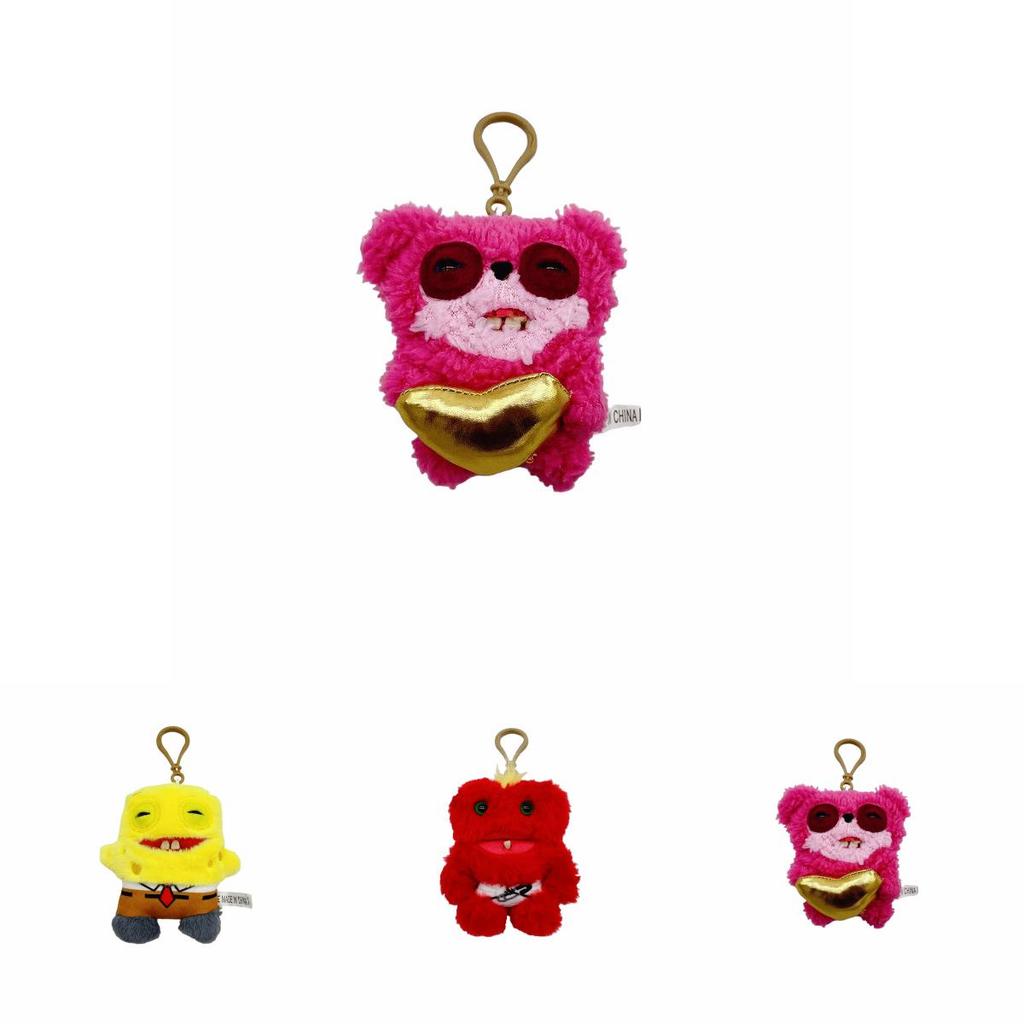 Fuggler Monster Plüsch Schlüsselanhänger mit Zeichentrickfigur für Kinder und Dekoration