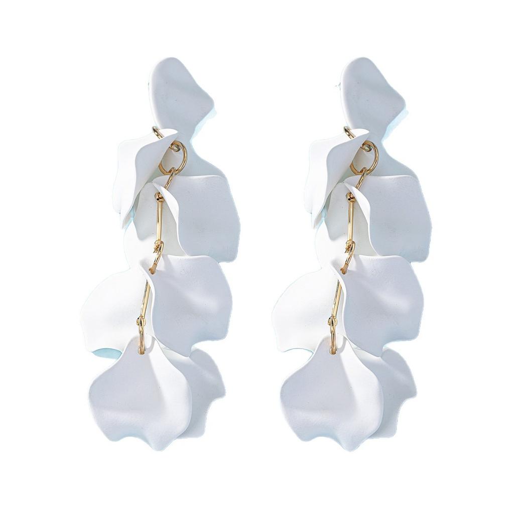Modische, farbenfrohe Acryl-Ohrringe mit Rosenblütenquasten – elegante, feminine und süße Hochzeitsohrringe