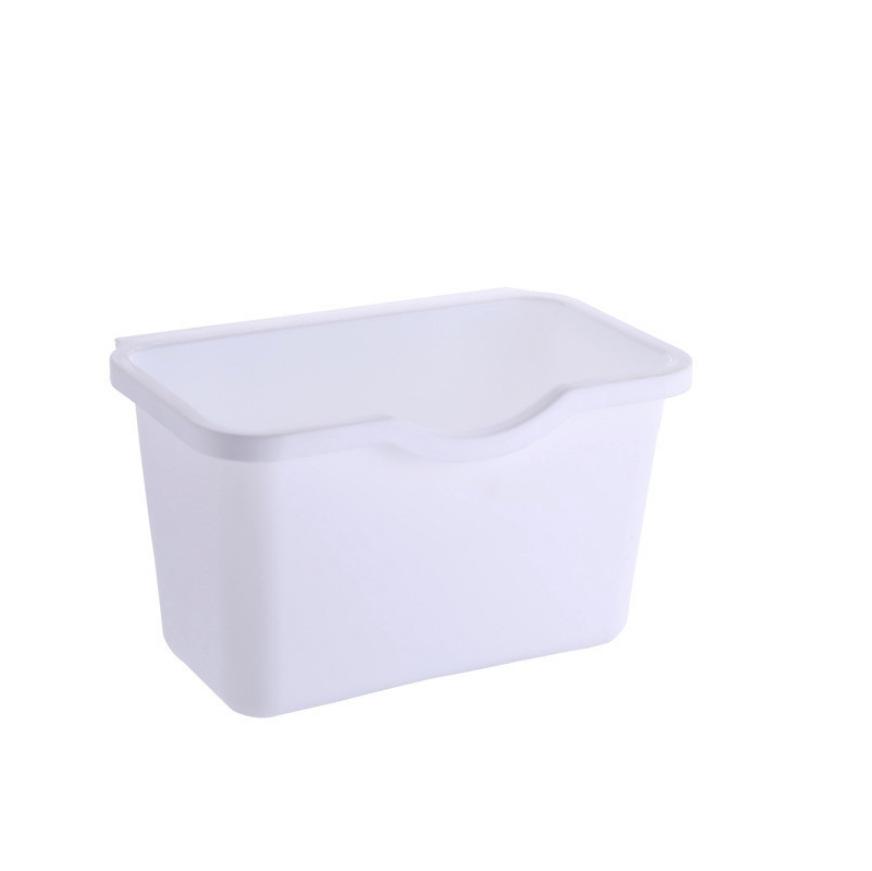 Kitchen Cabinet Door Hanging Trash Bin Container Plastic Waste Storage Basket for Home Use Easy Installation Durable Design