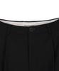 HARDCORE HAPPINESS Classic Single-Pleat Maxi Wide Slacks_Black