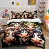 Cartoon Cow Decor Set Funny Multiple Sizes Kid'S And Adults' Bedroom Exquisite 3Pc Bedding Set, Gift