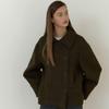 On On High Neck Boucle Short Coat New5wha41 4b
