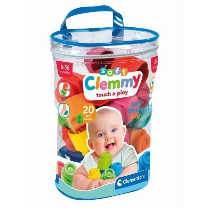 Clementoni - Clemmy Baby - Sac souple 20 pièces - Mixte - A partir de 9 mois