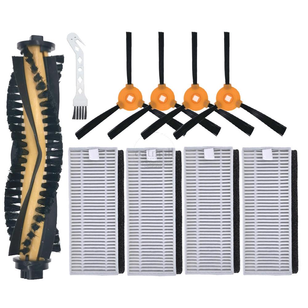 Accessories For Cecotec Conga 990 1190 Robot Vacuum Cleaner Spare Parts Replacement Kit,Consumables,Main Brush,HEPA Filters,Side Brush