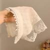 Flower Triangle Bandana Butterfly Triangle Scarf Elegant Lace Hair Scarf  Ladies
