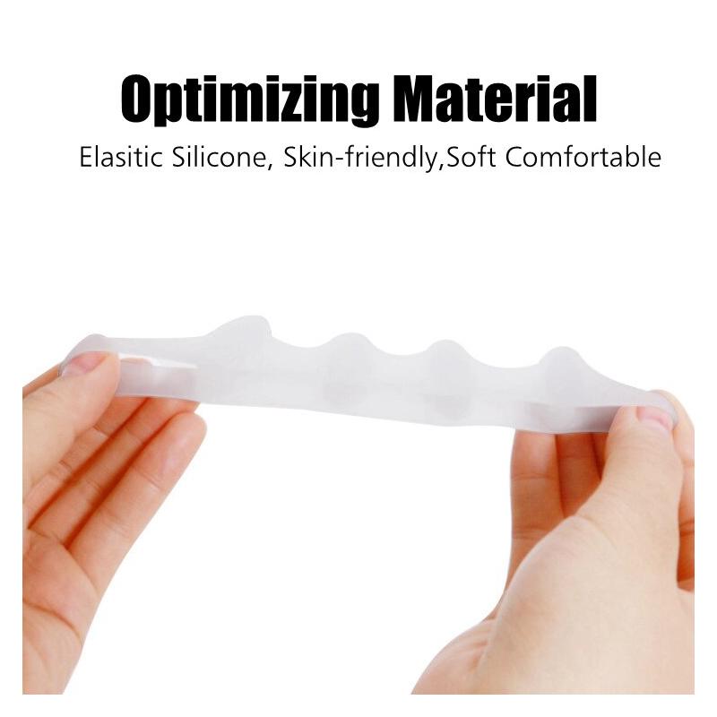 2 Stücke = 1 Paar Neue Schutz Zehen Separator Geeignet Ballen Korrektur Material Weiche Gel Haarglätter Spacer Stretcher Pflege Werkzeug
