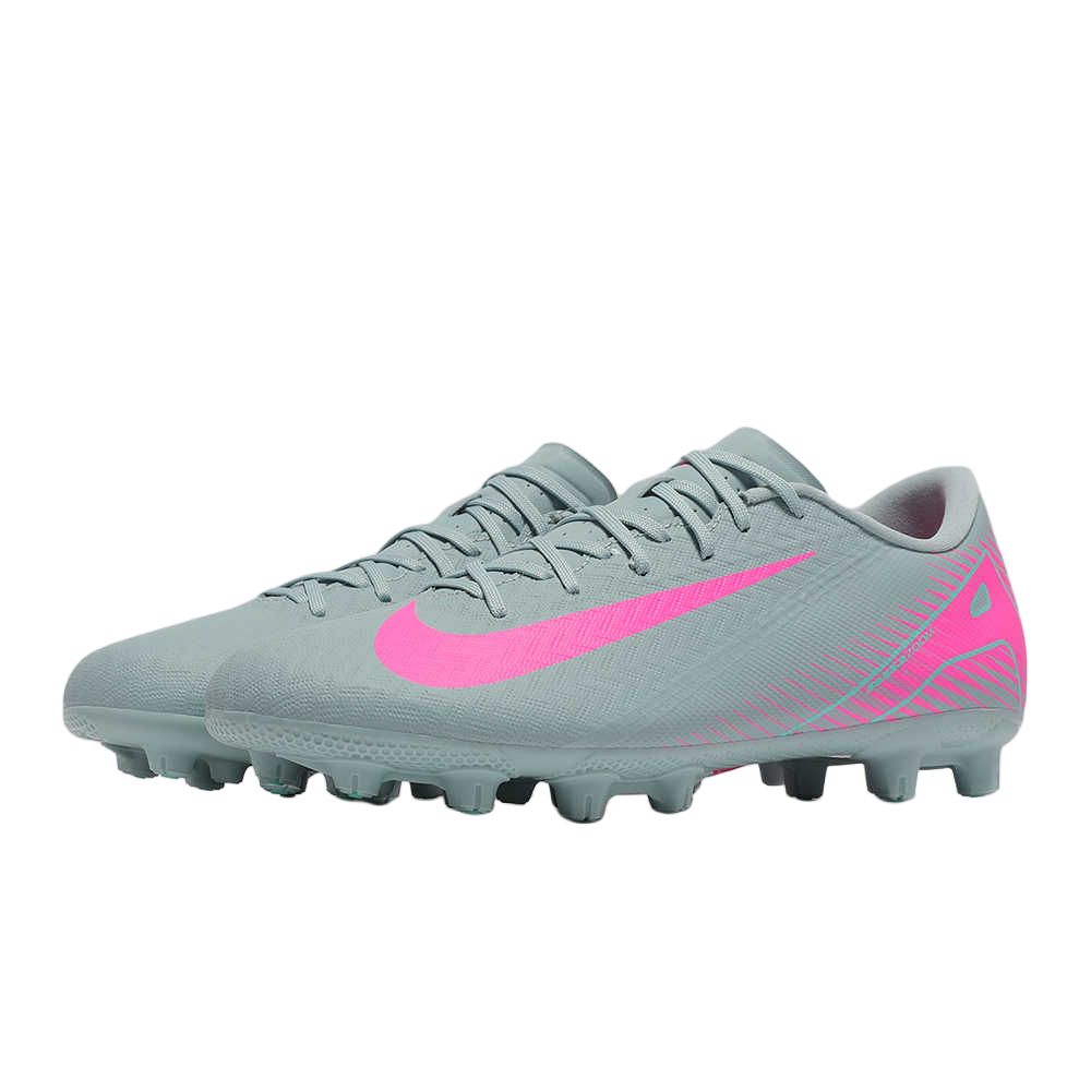 Nike Mercurial Vapor 16 Comfortable HG (Rubber Short Studs) Non-Slip Durable Soccer Shoes Unisex Soccer Shoes Gray Pink FQ8431-301