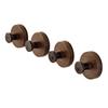 Walnut Wood Pattern Suction Cup Knob Hook for Bathroom and Kitchen Wall-mounted Storage Rack Without Drilling Clothes Hanger Hanging Frame