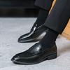 Four Seasons British Business Casual Leather Shoes Derby Shoes