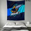 Charlotte Hornets Logo Print Bedding 1 Duvet Cover 2 Pillowcase Without Core Duvet Cover And Pillowcase Christmas Birthday Gift Bedding Set