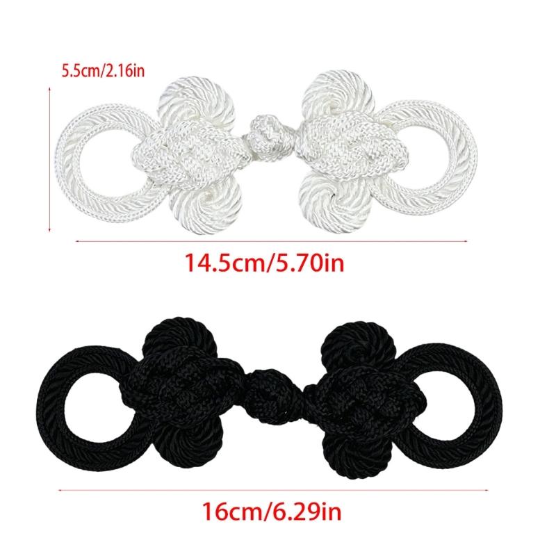 6pcs Traditional Apparel Closures, Chinese Sewing Set for Dress Panels Costume Use and Outerwear DIY Repair