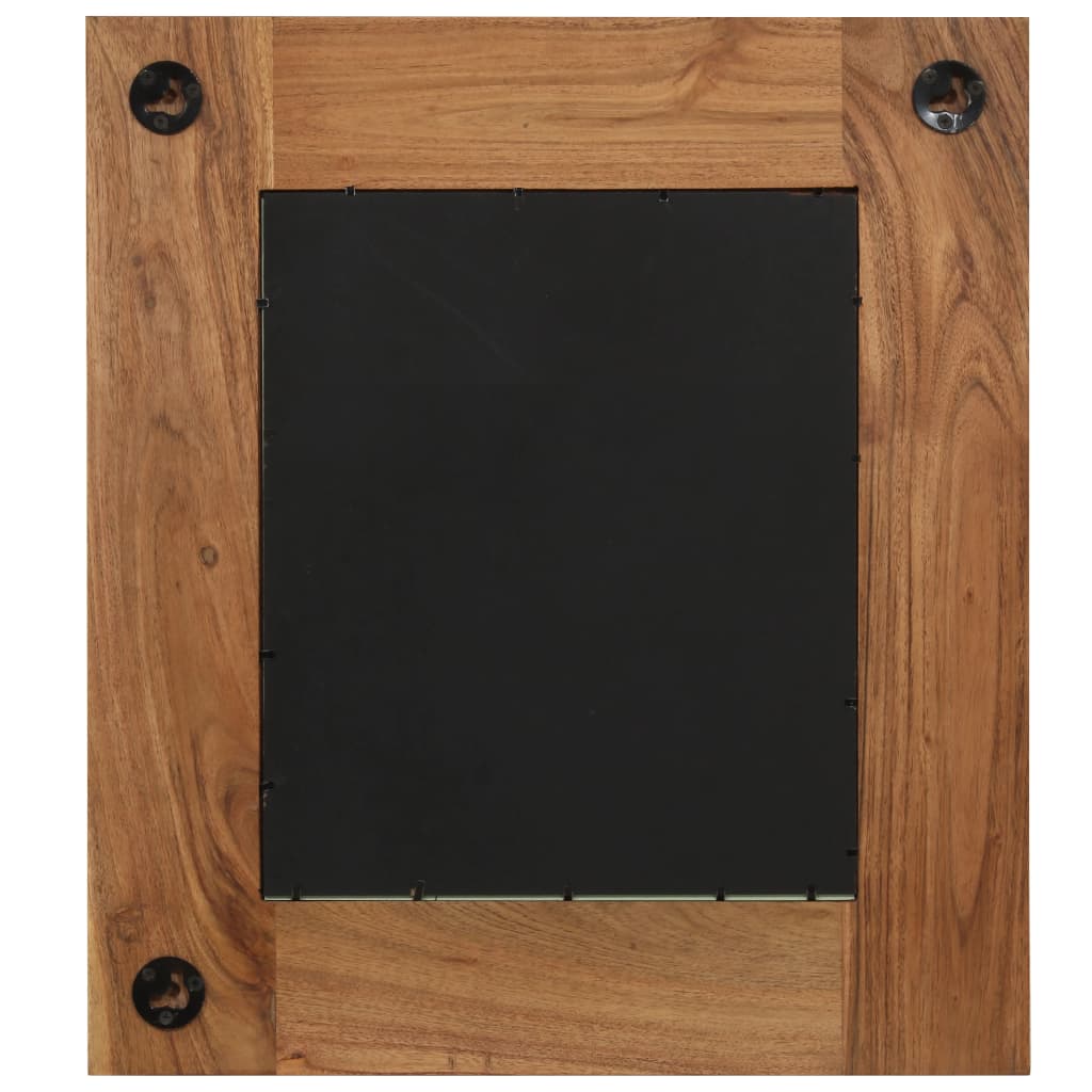 Mirror Made of Solid Acacia Wood 50x50 cm