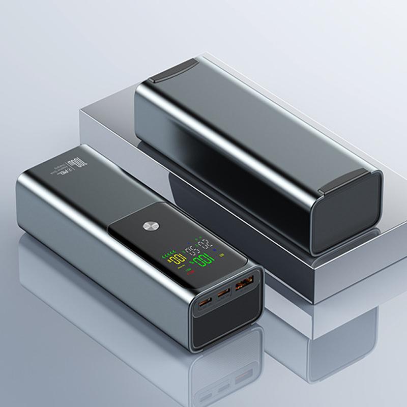 

PD 100W Power Bank 20000mAh Внешняя батарея Емкость Быстрая зарядка Портативное зарядное устройство Powerbank для ноутбука iPhone Samsung 20000 mAh серый