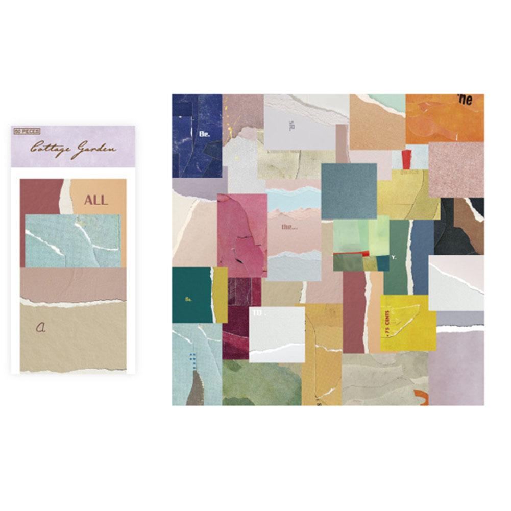 

Vintage Junk Journal Paper Pack 60 Sheets with 30 Different Patterns Scrapbooking Supplies for Creative DIY Projects