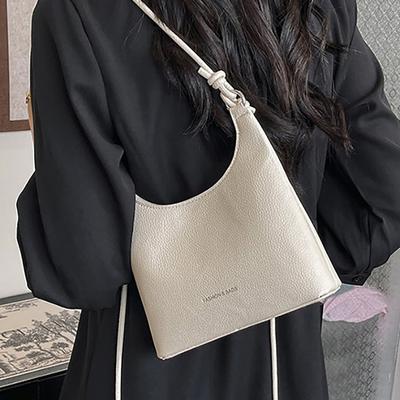 Summer Casual Shoulder Bags For Women  New Fashion Versatile Crossbody Bag Simple Solid Color PU Leather Female Handbags