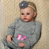 49cm Cloth Body Reborn Baby Toddler Doll Meadow Handmade 3D Painted Visible Veins Newborn Doll Already Finished Realistic Baby Doll Toys for Kids Gift