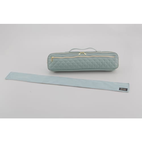 Pearl Flute X Legato Largo Collaboration Quilted Flute Case Cover Vol. 3 for C and H Foot Joints, Mint Green, LL-FLCH2#MG