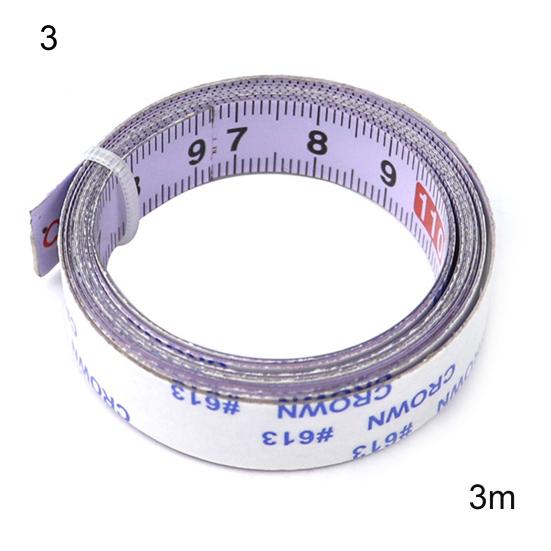 Riglă de măsurare centrată de 1/2/3/4/5/6m Bandă de măsurare metrică din oțel inoxidabil autoadezivă pentru prelucrarea lemnului