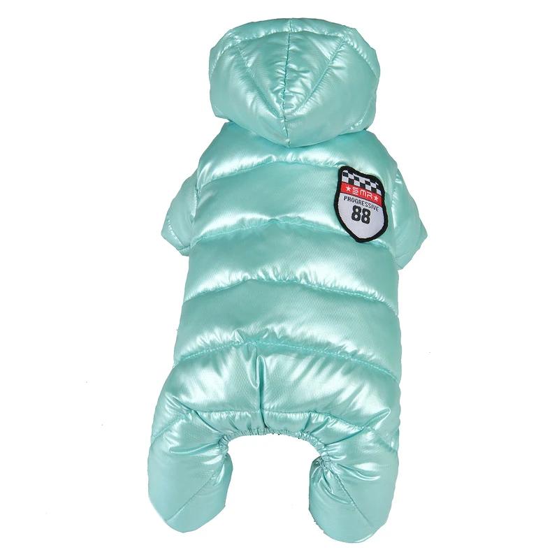 Dog Overalls For Small Dogs Winter Warm Puppy Pet Dog Coats Waterproof Hooded Dog Thicken Jacket Chihuahua Yorkie Clothing