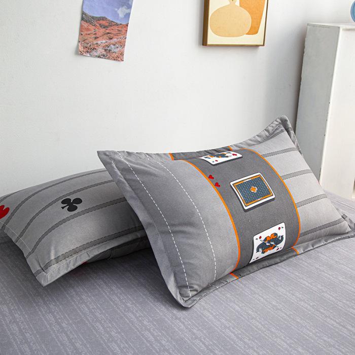 Aloe Vera Cotton Printed Pillowcase Pair, Standard Size 48x74 Cm