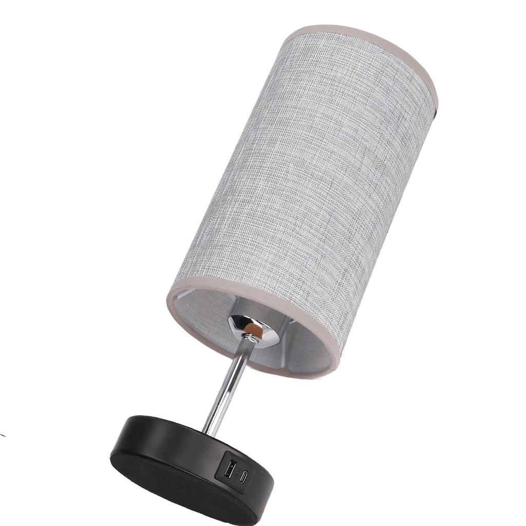 Touch Control Table Nightstand Lamp LED 3 Gear Dimmable 2 USB Ports Bedside Desk Light