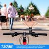 Wysokotonowy Elektryczny Dzwonek Rowerowy Przenośny Klakson Rowerowy Wbudowana Bateria Dzwonek Ostrzegawczy do Roweru Wodoodporny Klakson na Drogę MTB
