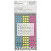 STALOGY Masking Tape Round Sticker 5mm Shuffle Neon S2232