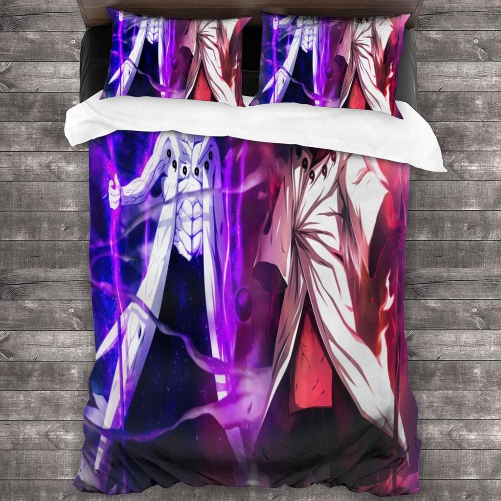 3d Digital Printing Naruto Series Three-piece Quilt Cover Set for Bedding