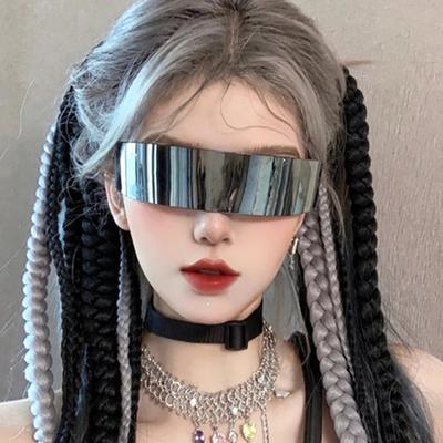 Okulary z ochroną UV Bezramkowa konstrukcja Nauka i technologia Styl Składane Odporne na stłuczenie Materiał PC Lekkie na imprezy Klub Cosplay Jazda na rowerze