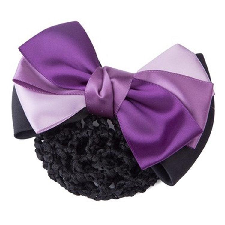 Korean Style Professional Hair Snood: Bow Hair Clip for Waitresses, Nurses, Hotel Staff, and Flight Attendants