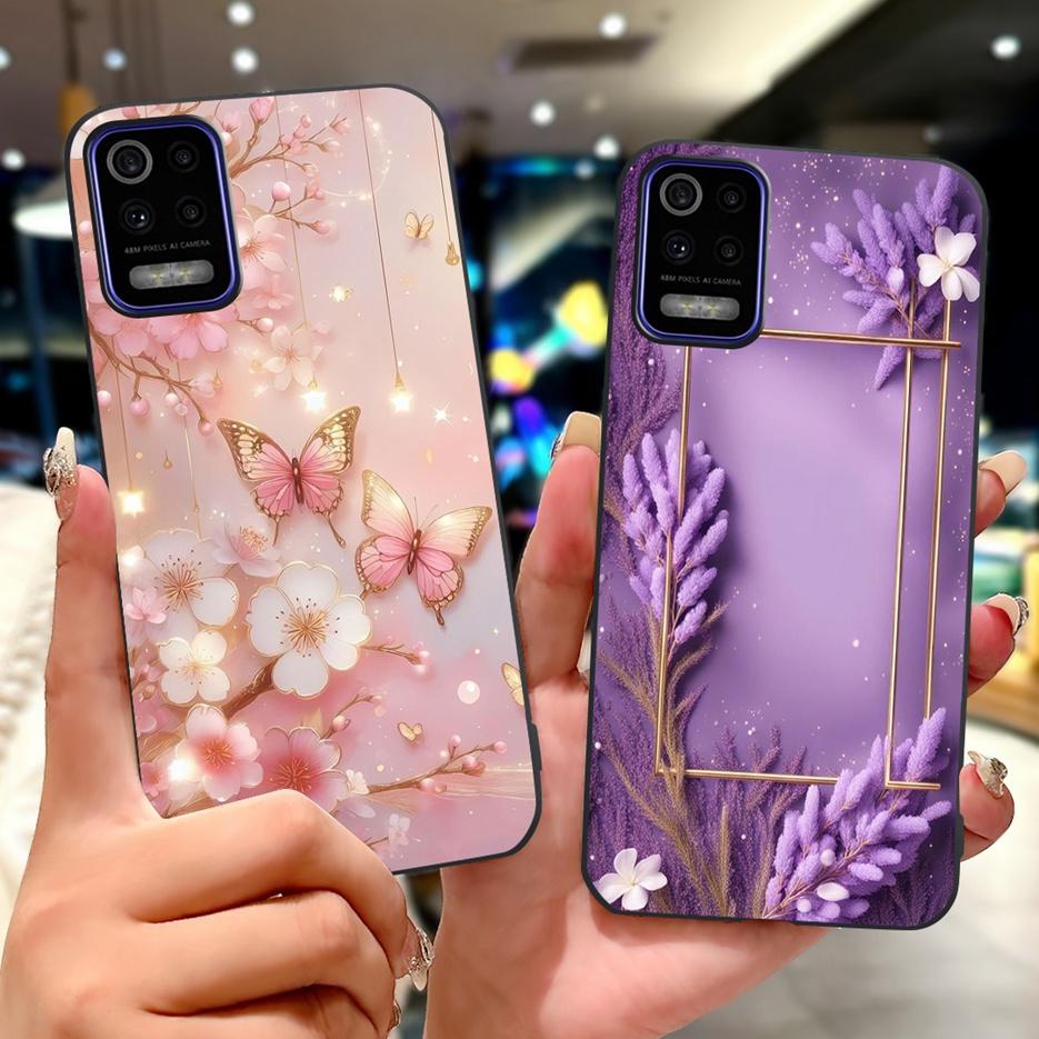 For LG K52 K62 2020 Case LM-K520 LM-K525 Stylish Love Heart Painted Cover Soft TPU Phone Case For LG K62 K 52 LGK52 LGK62 Fundas