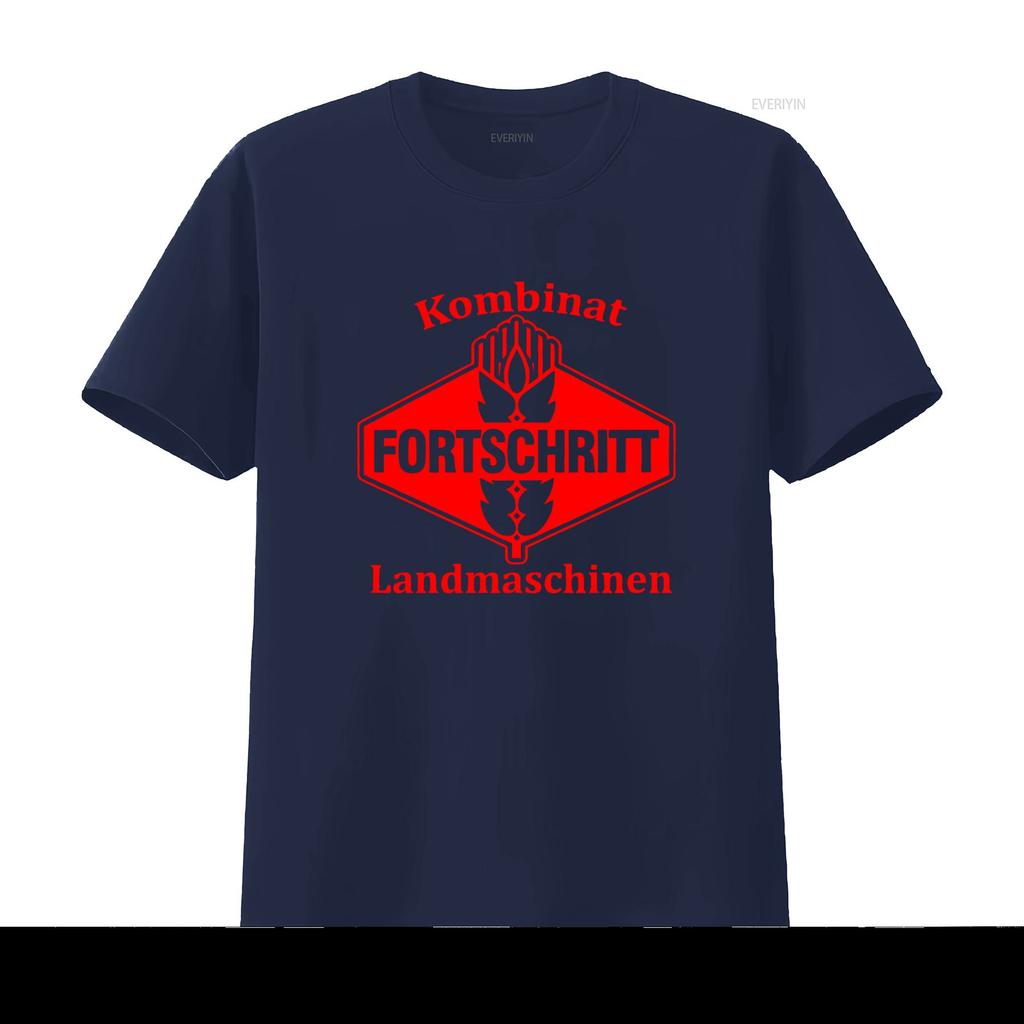 Fortschritt Kombinat Landmaschinen Red Print T Shirt Unique Design For Vintage Machinery Enthusiasts Vintage Washed Fashion