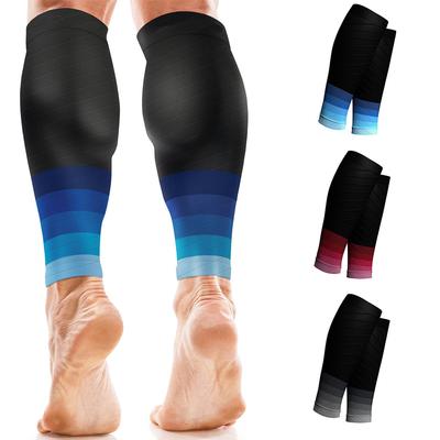 1 Pair Calf Sleeves Running Sports Leg Elastic Compression Sleeve Socks For Outdoor Sports Fitness ZPG