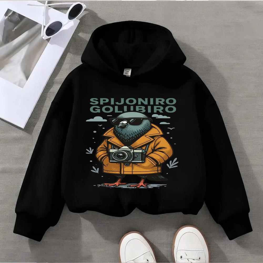 Cute Ballerina Cappuccina Printed Kids Sweatshirt for Girls Fashionable and Comfortable Children's Pullover Top