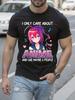 Anime Graphic Tshirt Funny I Only Care About Anime Saying...