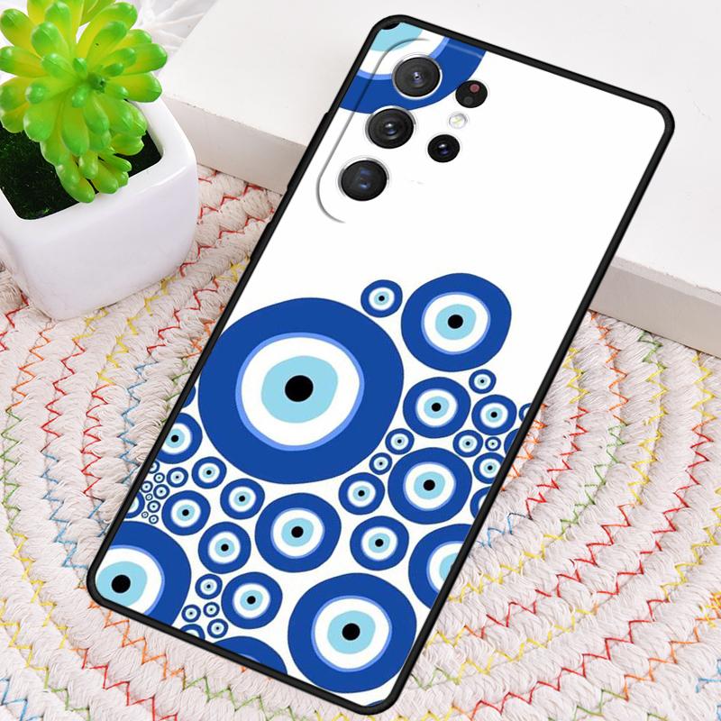 Evil Eye Pattern Phone Case for Samsung Galaxy Note 10 Pro S26 Ultra S23 S24 FE S25 S21 S22 PLUS Shockproof Cove