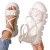 Women's Plus Size Soft Sole Roman Sandals - Perfect for Summer Outdoor Wear with Skirts