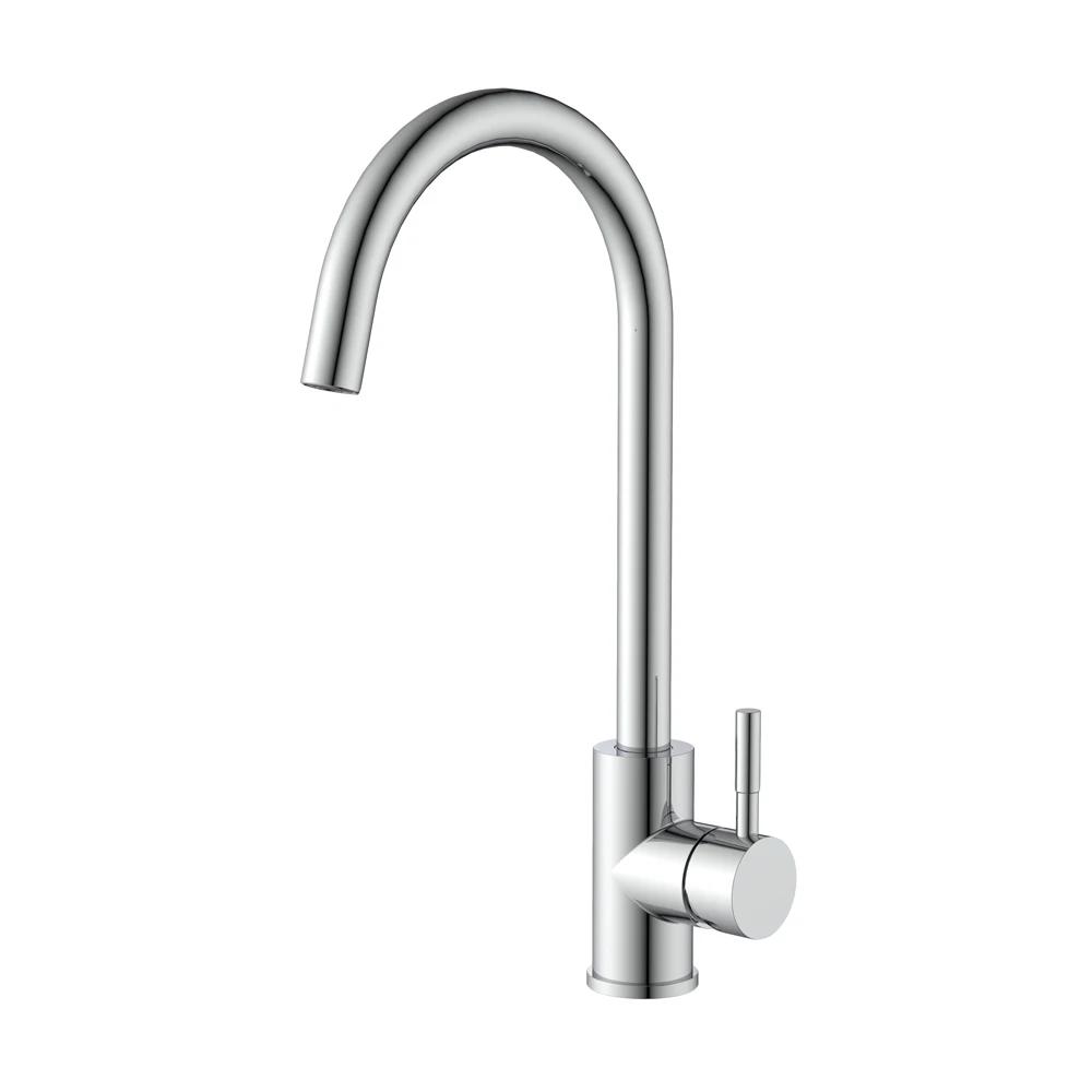 

Stainless steel kitchen faucet single handle single hole universal folding brushed nickel faucet sink faucet