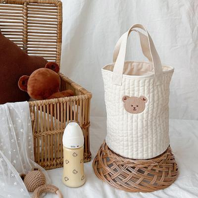 Baby Bottle Bag Cute Pattern Print Load Bearing Widely Applied Nappy Bag Baby Diaper Totes for Daily Use