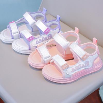 Fashion Girls' Shoes Simple Kids Sandals Soft Soled Girls Beach Shoe Anti Slip Child Shoes Comfor Girls' Sandals