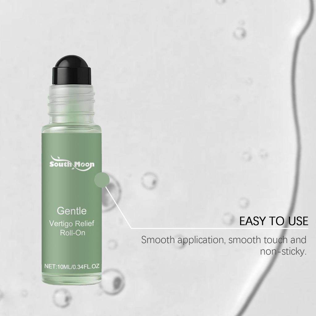 South Moon West Ice Refreshing Roll-On, Mint + Glycerin Dual-Action Formula 30-Second Rapid Motion Sickness Relief