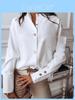 Classic Polyester Long Sleeve Cardigan With Polo Collar For Office Wear