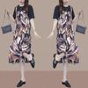 Korean Style Casual Pinafore Dress Set: Loose, Slimming, and Gentle Two-Piece with Short Sleeves