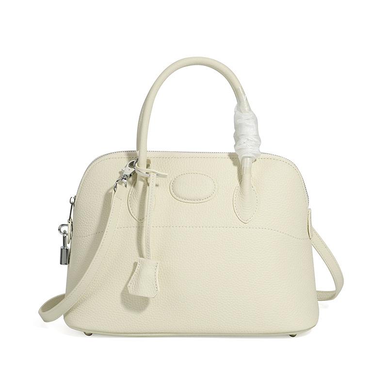 2025 Women's Bag Trendy Lychee Pattern Leather TOGO Genuine Leather Handheld Shell Bag Women's Bag Lychee Pattern Baolai Bag