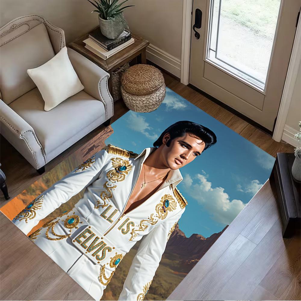 Elvis Presley's Legacy Floor Mat Suitable for Kitchen Game Room Decorate room Study room Antislip Carpet Decorate Offices