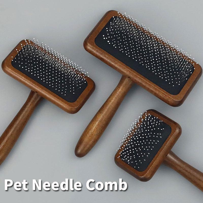 Dog Comb Wooden Dogs Brush Pet Hair Remover Dog Grooming Brush for Pet Hair Knot Opening Massage Cat Brushes Pet Accessories