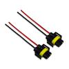 2PCS H11 H8 H9 9005 880 H16JP Wiring Harness Waterproof Male Female Socket Connector Plug Extension Pigtail for Car LED HID