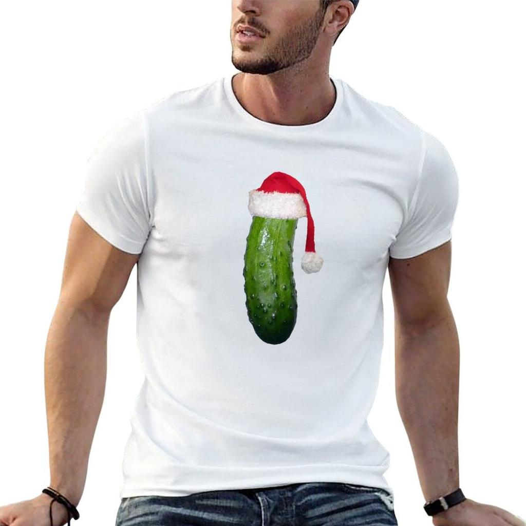 Christmas Pickle Tshirt Durable Work Wear Tshirt